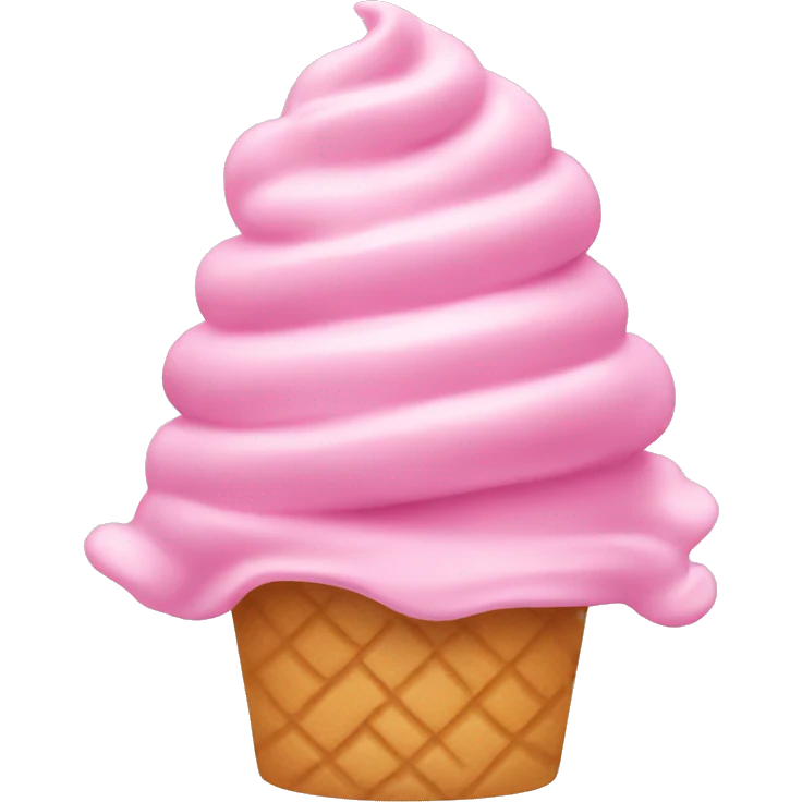 Pink soft serve  emoji