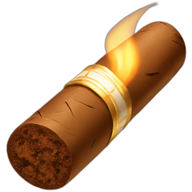 Lit cigar emoji