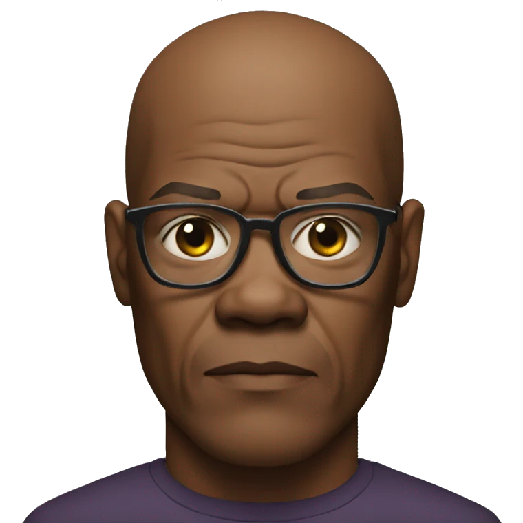 samuel l jackson serious wearing shirt emoji