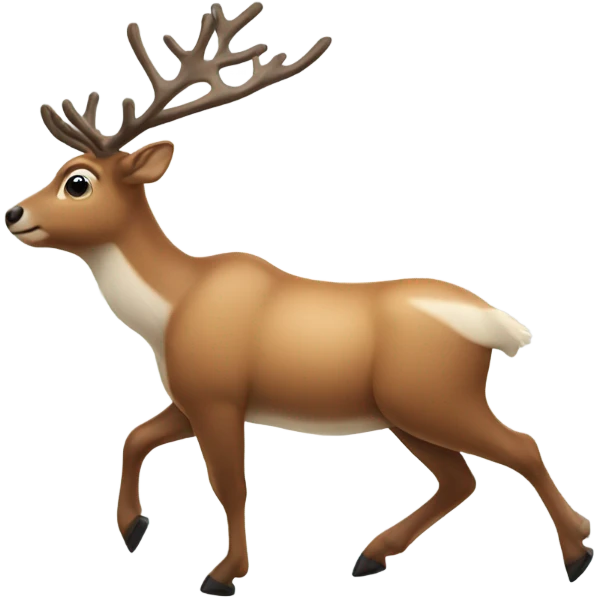 raindeer walking emoji