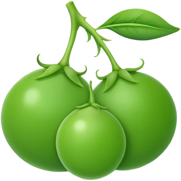 simple green pea emoji