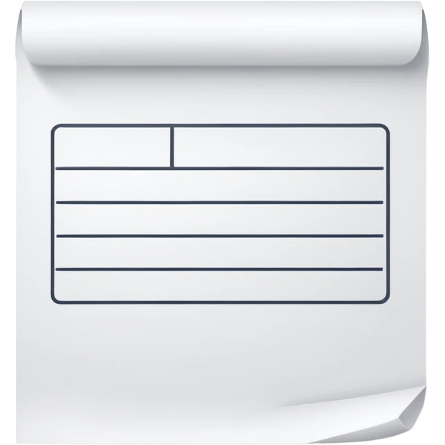 empty receipt emoji