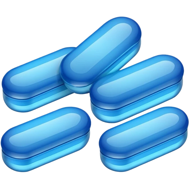 blister pack and blue medicines emoji