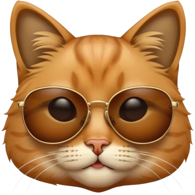 Cat wearing sunglasses emoji