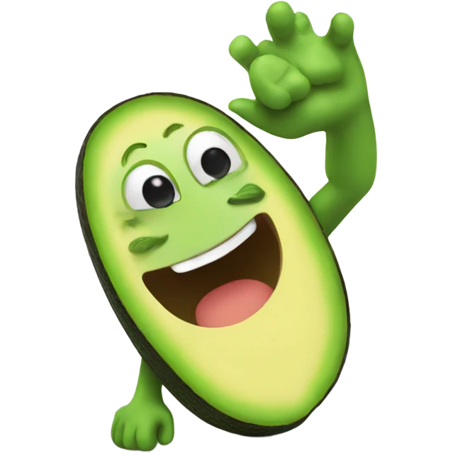 avocado high five emoji
