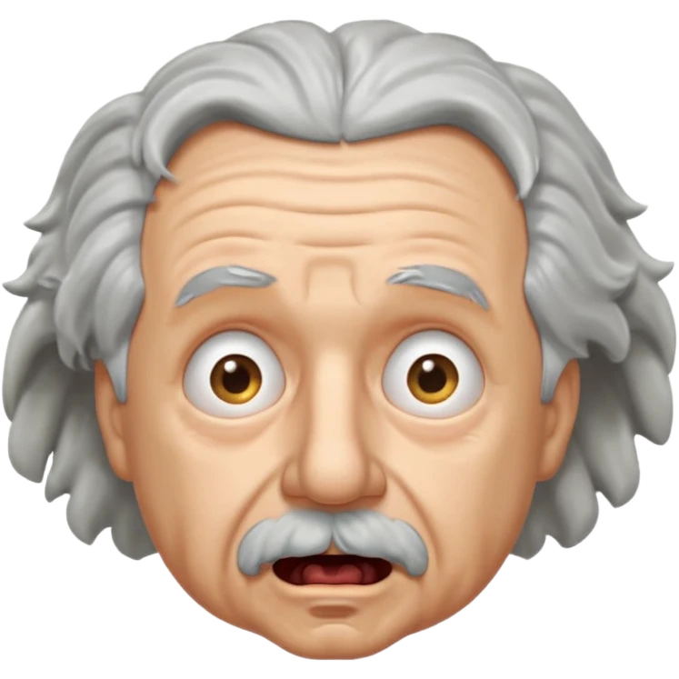Einstein is shoked emoji
