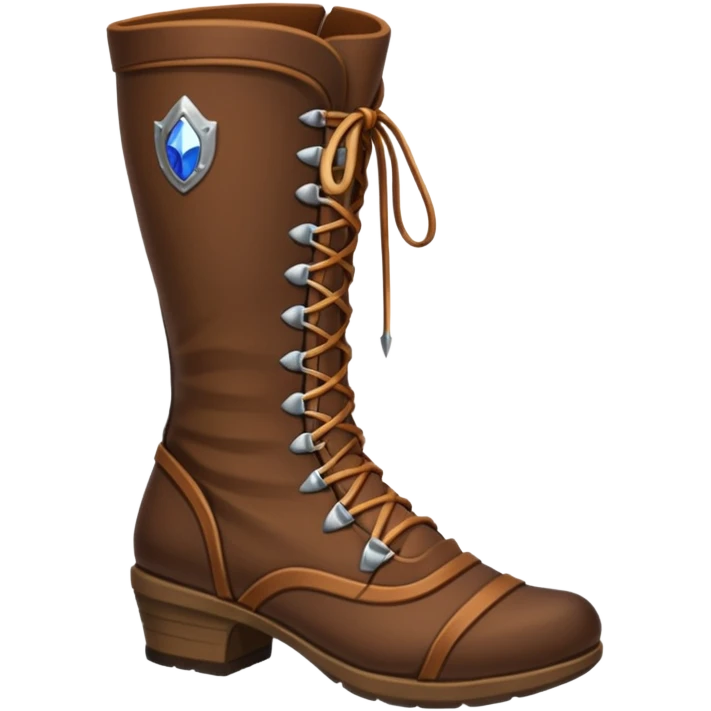 medievil boots, simple fantasy adveture boots, female emoji
