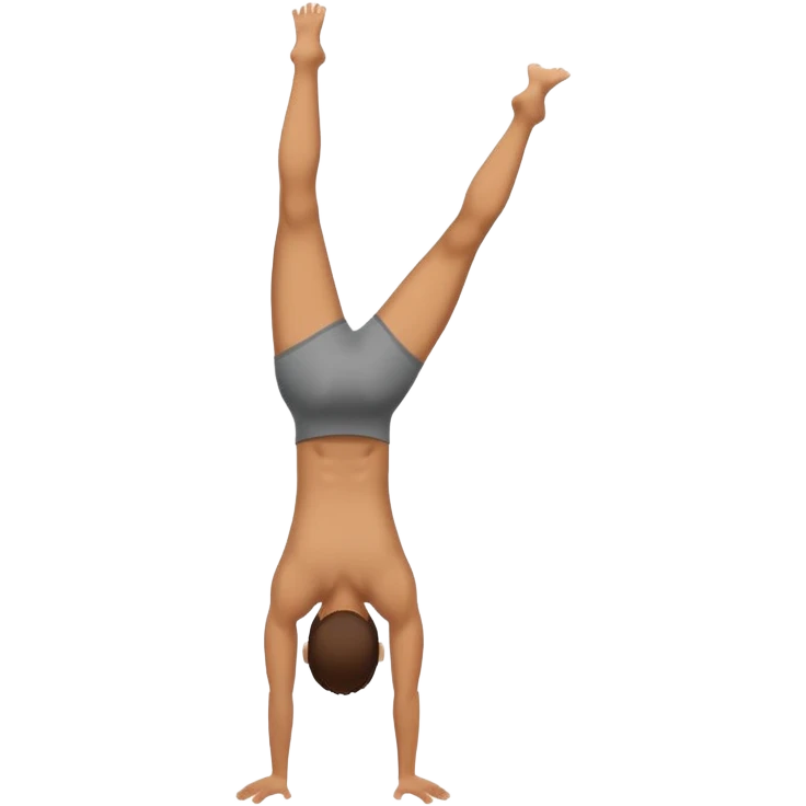 a person doing a handstand emoji