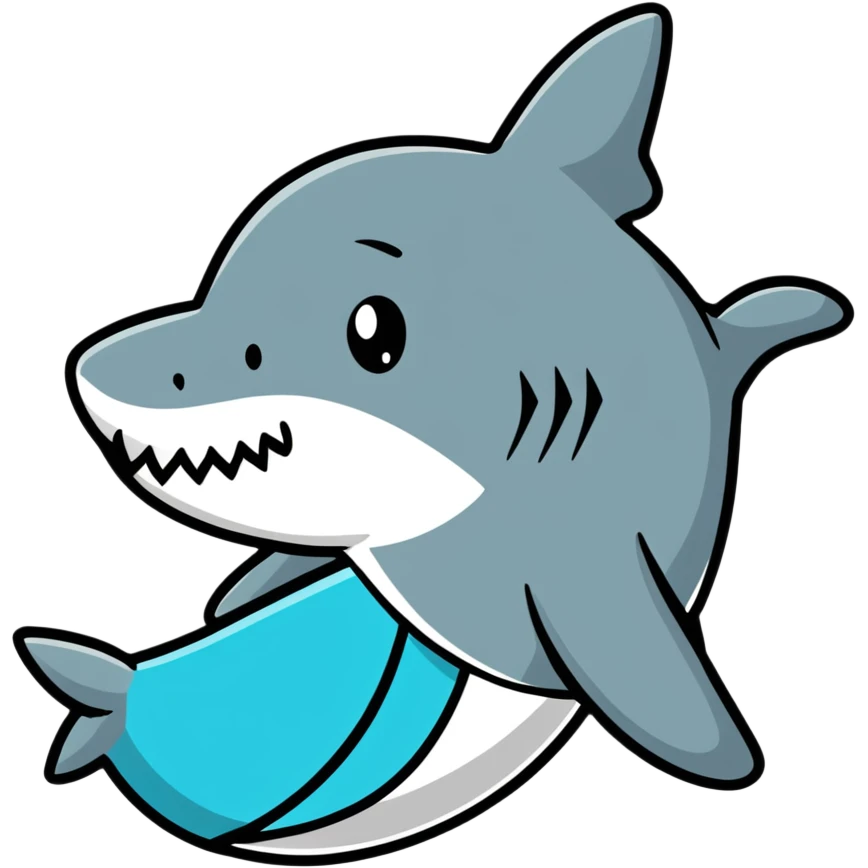 shark wearing a top hat emoji