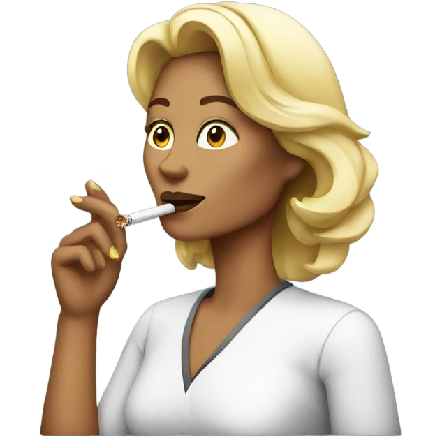 Woman smoking a cigarette  emoji