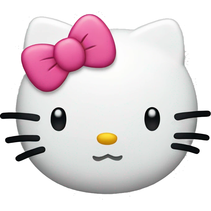 Hello kitty head emoji