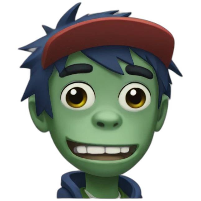 gorillaz 2D emoji