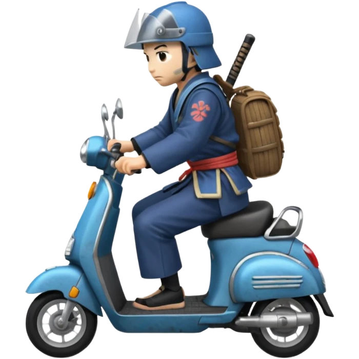 samurai drive scooter emoji