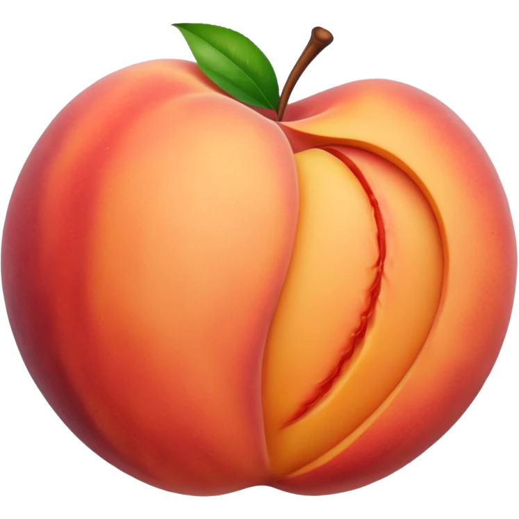 peach emoji with hand print  emoji