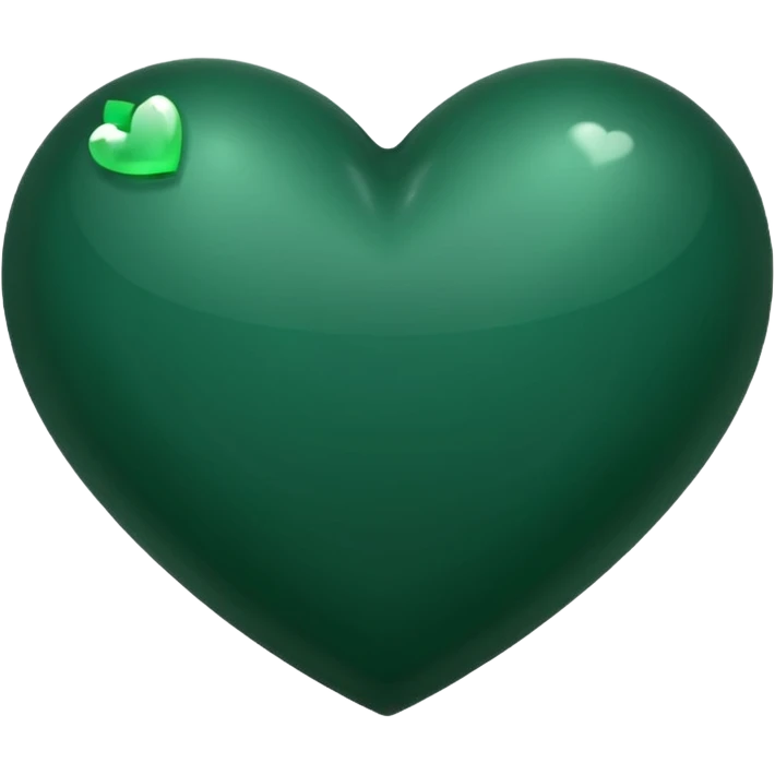  dark forest green heart emoji