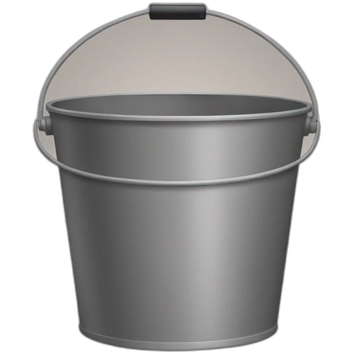 Bucket of skin emoji