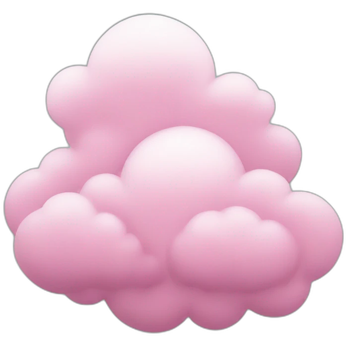 clouds pink emoji