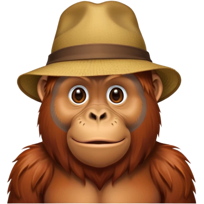 orangutan in a hat emoji