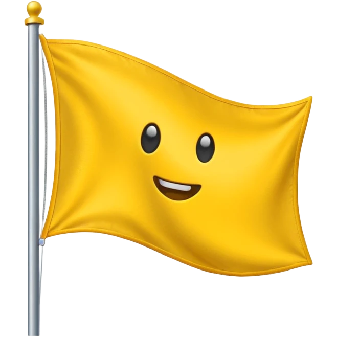 Make a yellow colour triangular flag emoji emoji