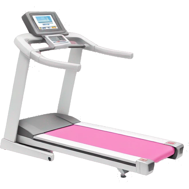 pink treadmill emoji