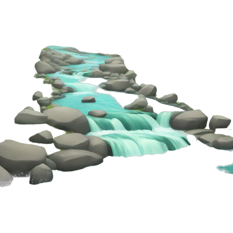 flowing river emoji