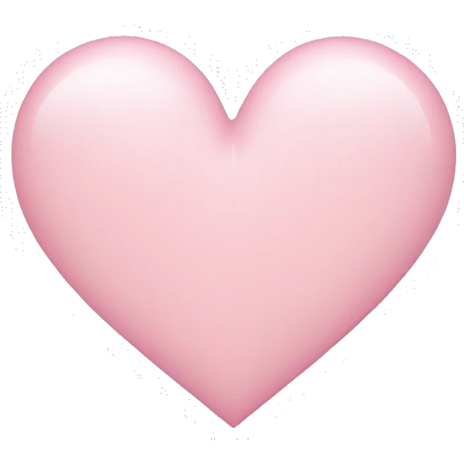 very light pink heart emoji