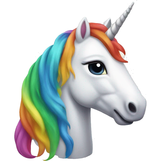 rainbow unicorn  emoji