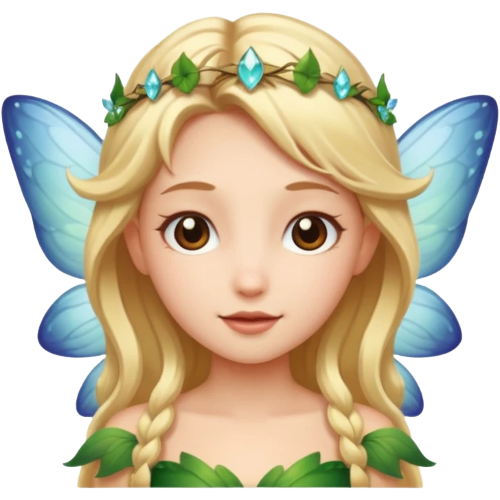 фея со светлыми волосами emoji
