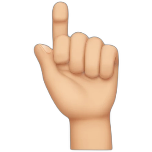 finger on the jaw emoji