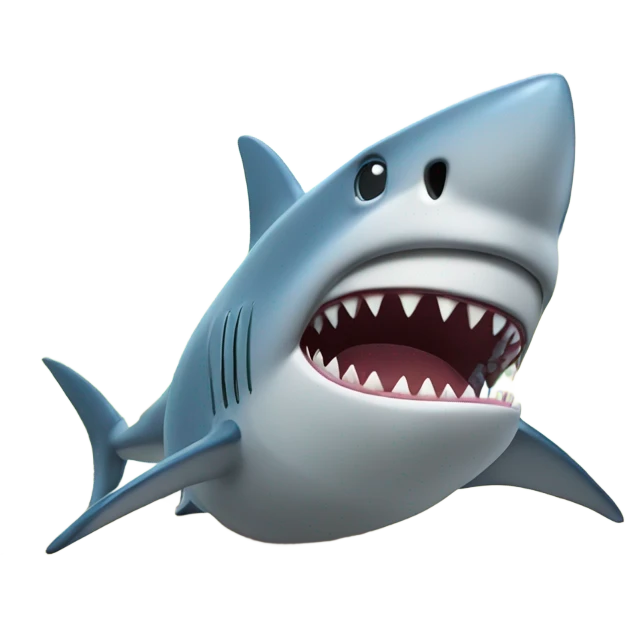 Shark on vacation emoji