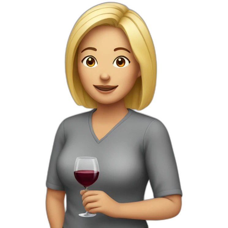 Wine mom emoji