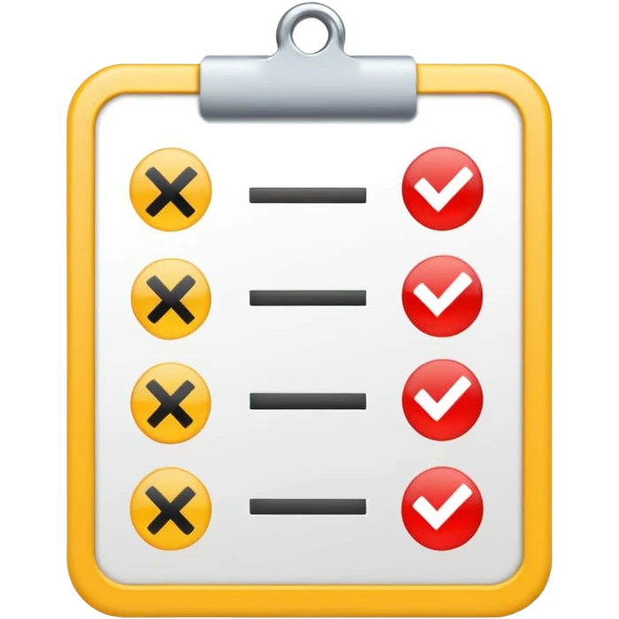 checklist with plus emoji