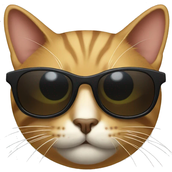 Cat with sunglasses emoji