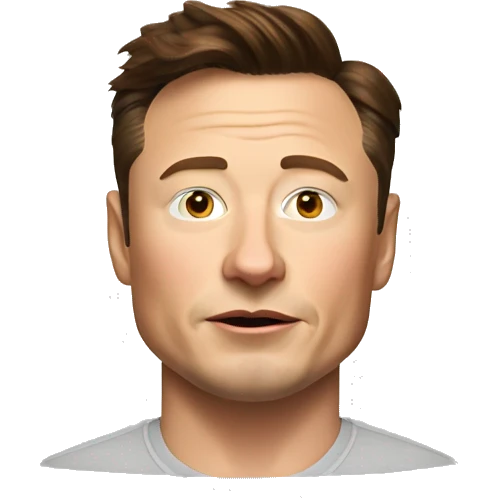 elon musk as a bear emoji