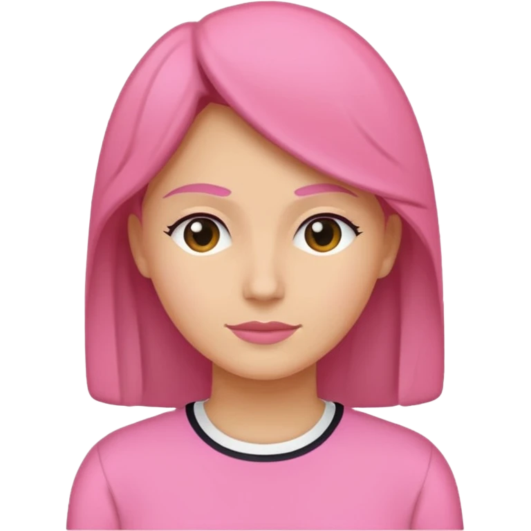 icono silueta de mujer rosa sin rostro emoji