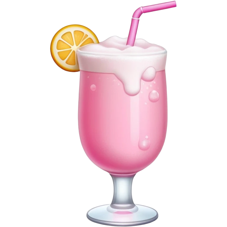 Cute pink drink emoji