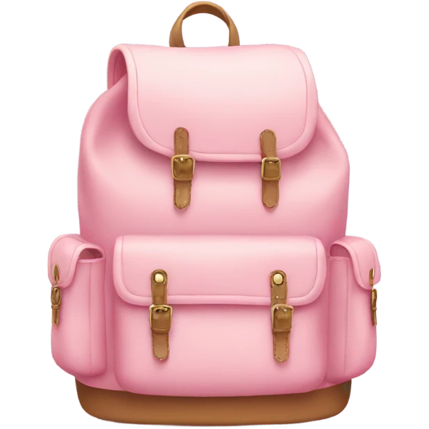 Cute Light pink back pack emoji