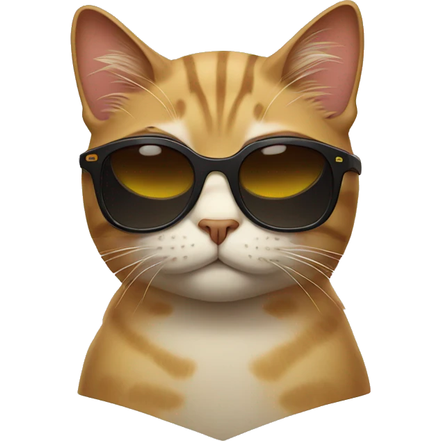 Cat with sunglasses emoji