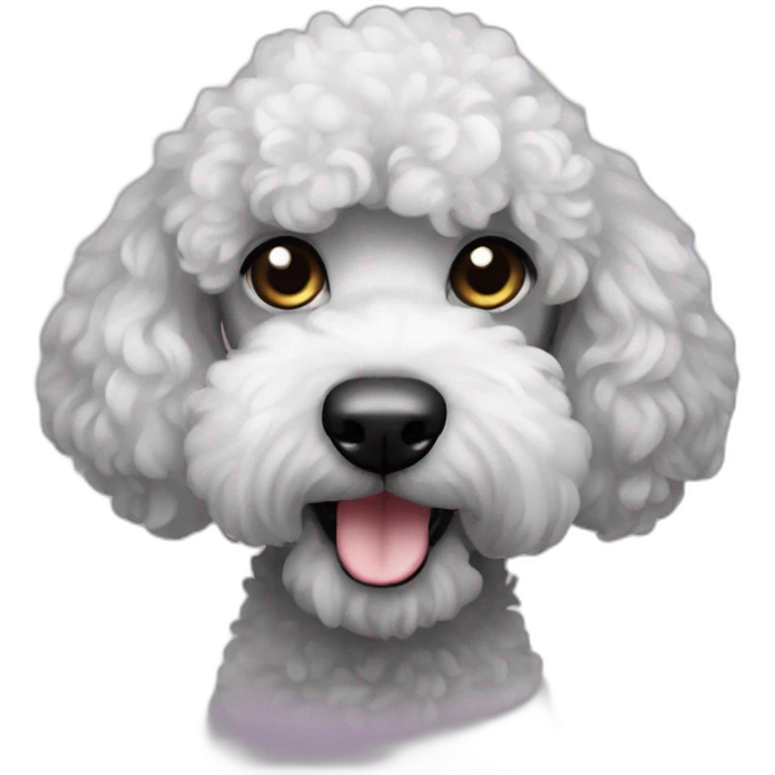 black phantom poodle emoji