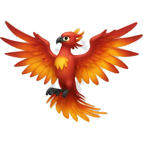 Phoenix flying emoji