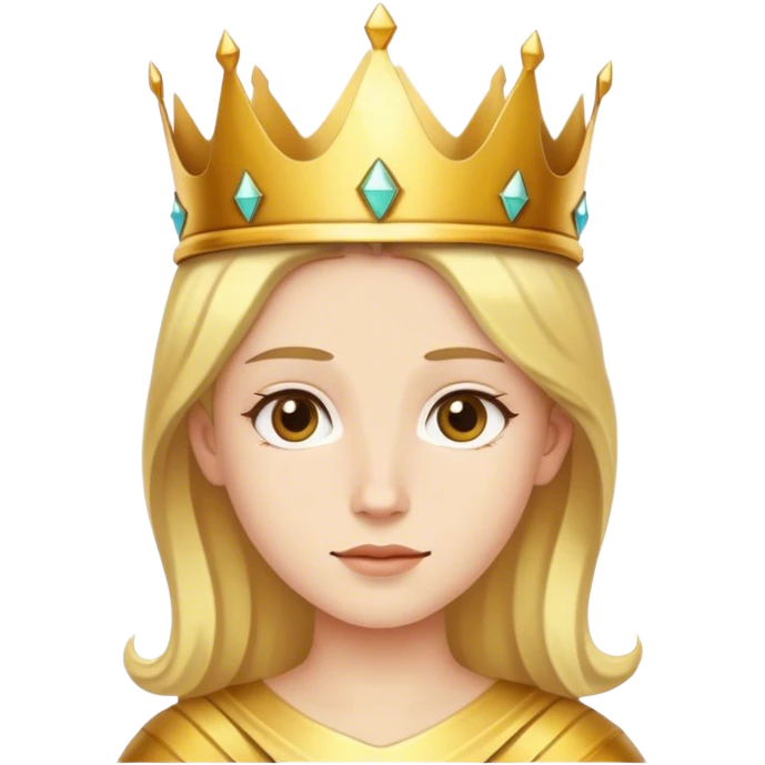 Wearing a crown emoji
