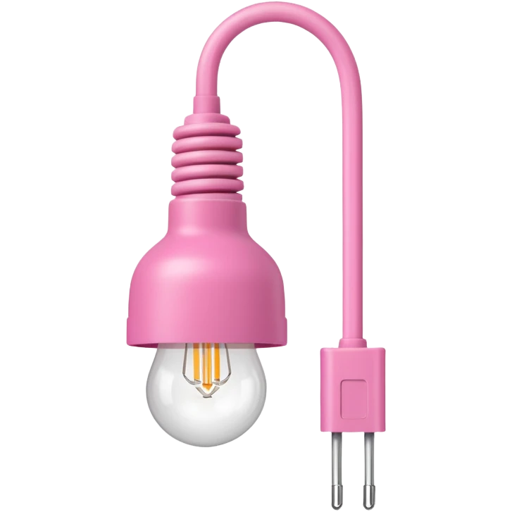Hanging Light Cable pink emoji