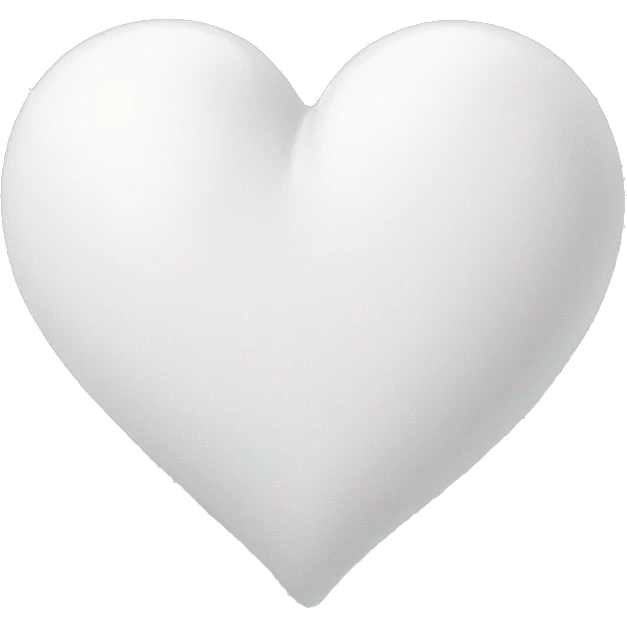 Heart white aesthetic  emoji