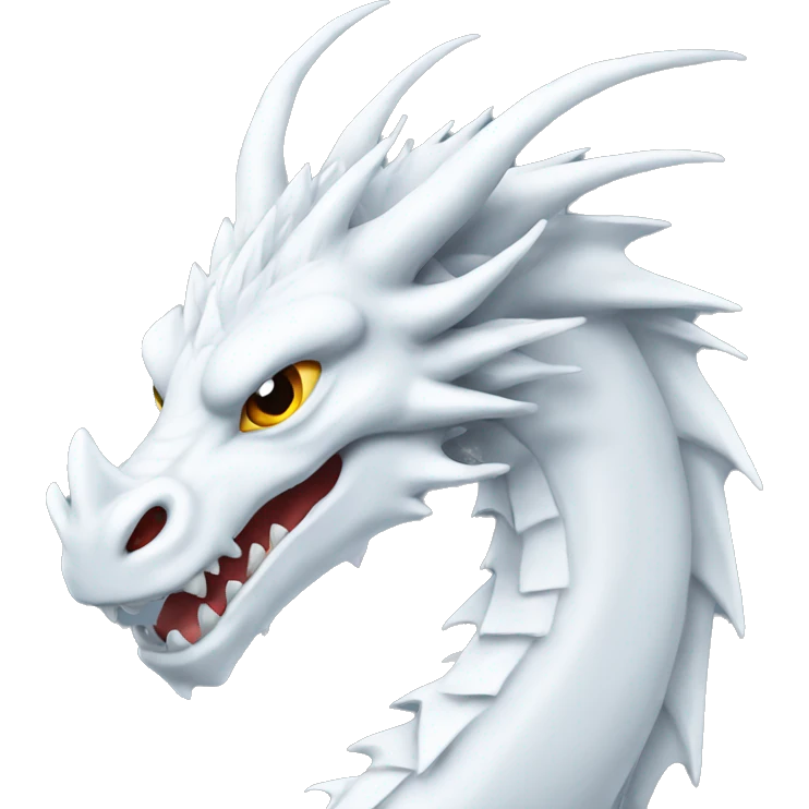 white dragon logo emoji