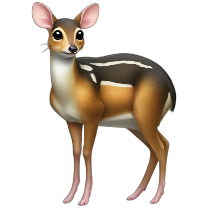 realistic full body mouse deer emoji