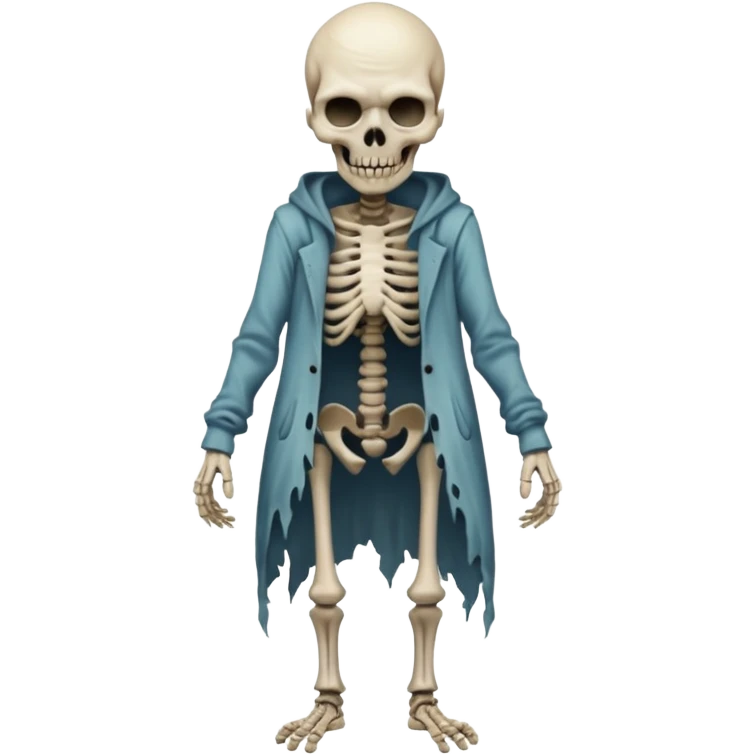 a scary distorted figure emoji