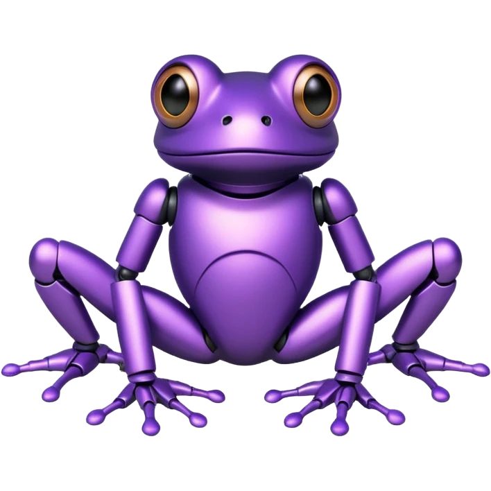 robot purple frog emoji