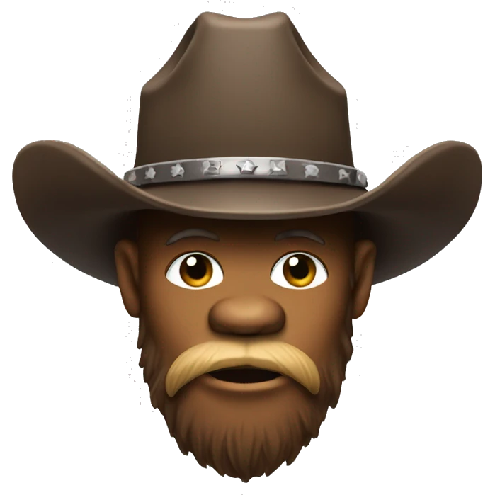 Big foot with cowboy hat emoji