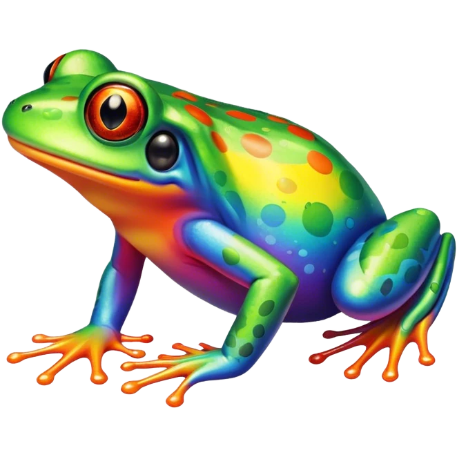 Rainbow frog  emoji