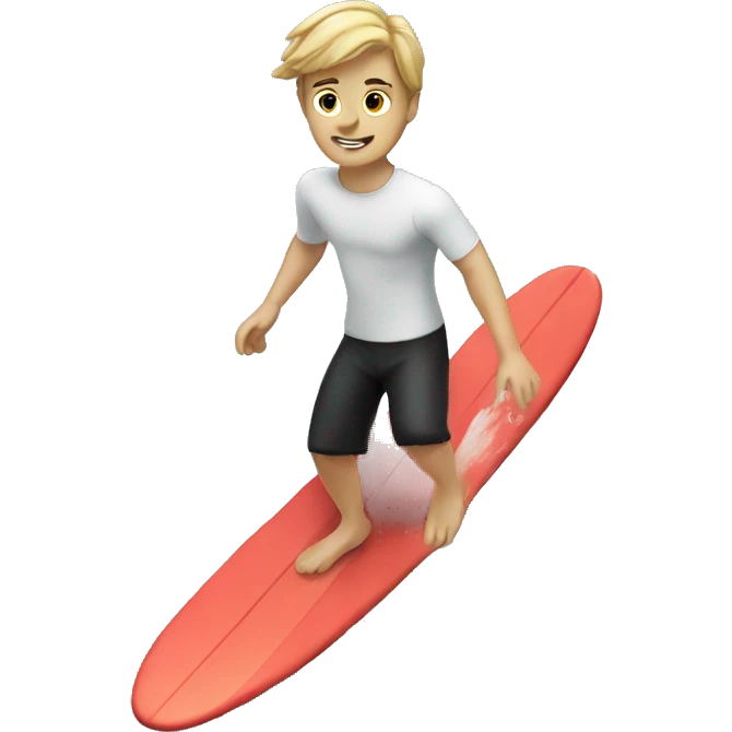 White boy surfing emoji